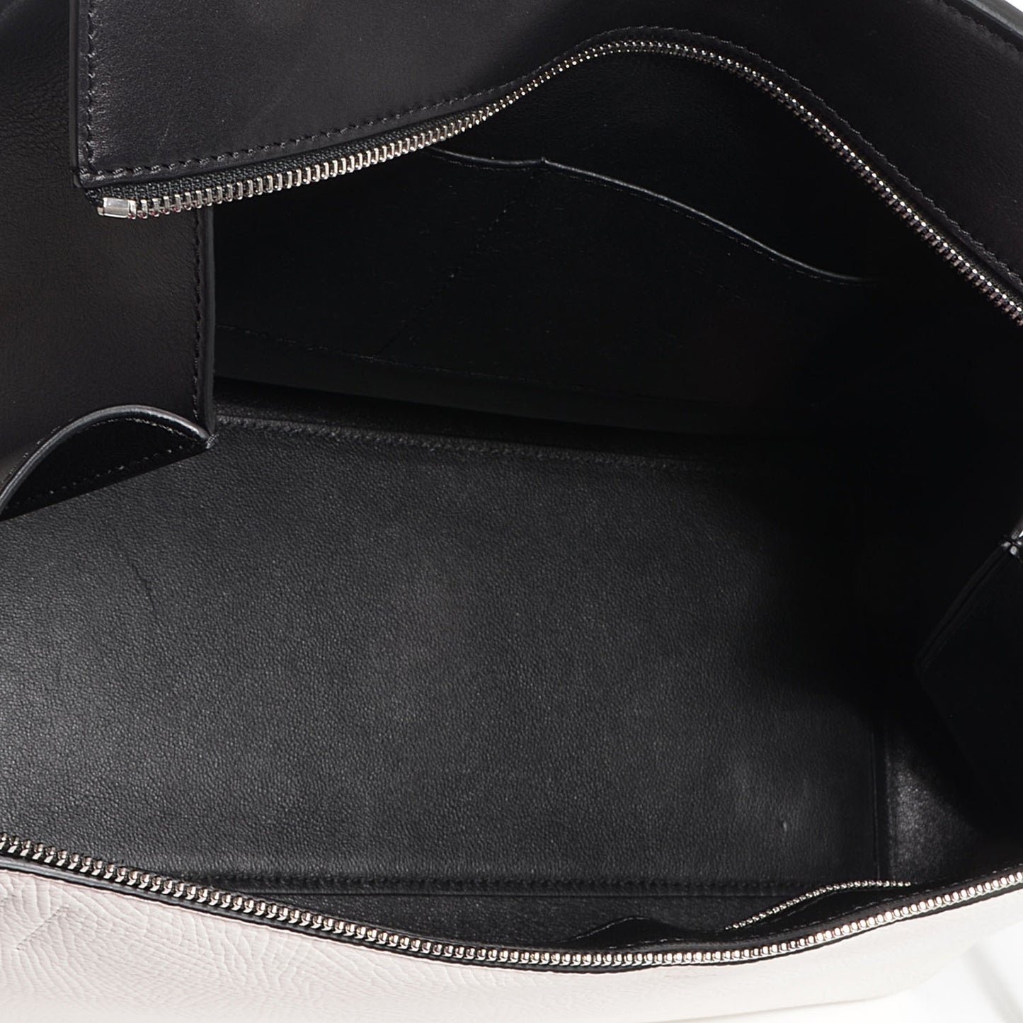 Textured Calfskin Large Edge Shoulder Bag Black