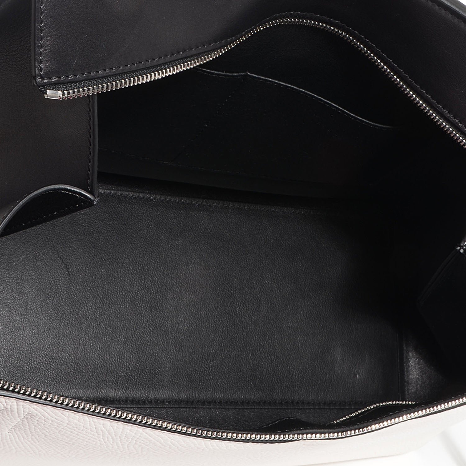 Celine Textured Calfskin Large Edge Shoulder Bag Black 5 of 9