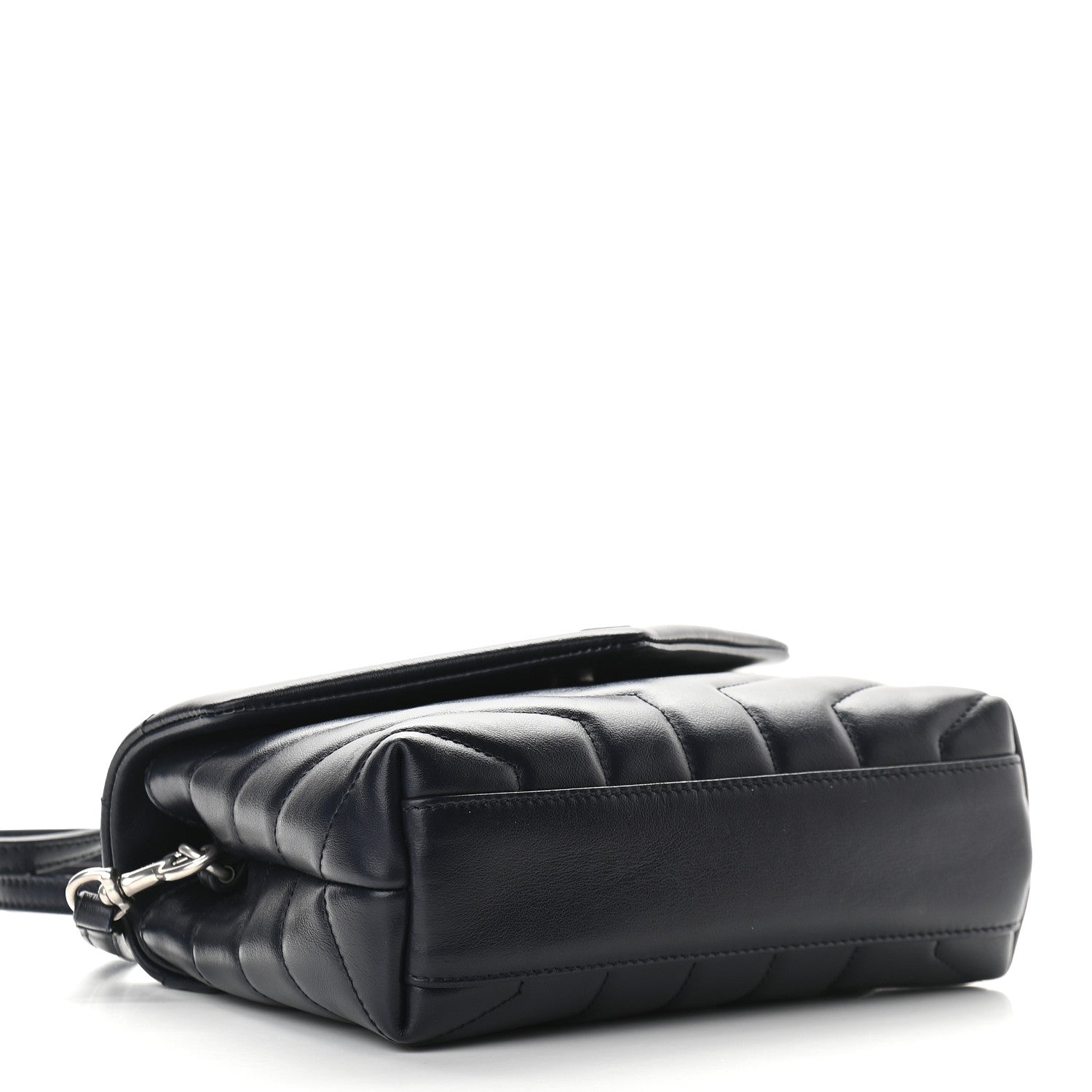 Saint Laurent Calfskin Y Quilted Monogram Toy Loulou Crossbody Bag Black 4 of 9
