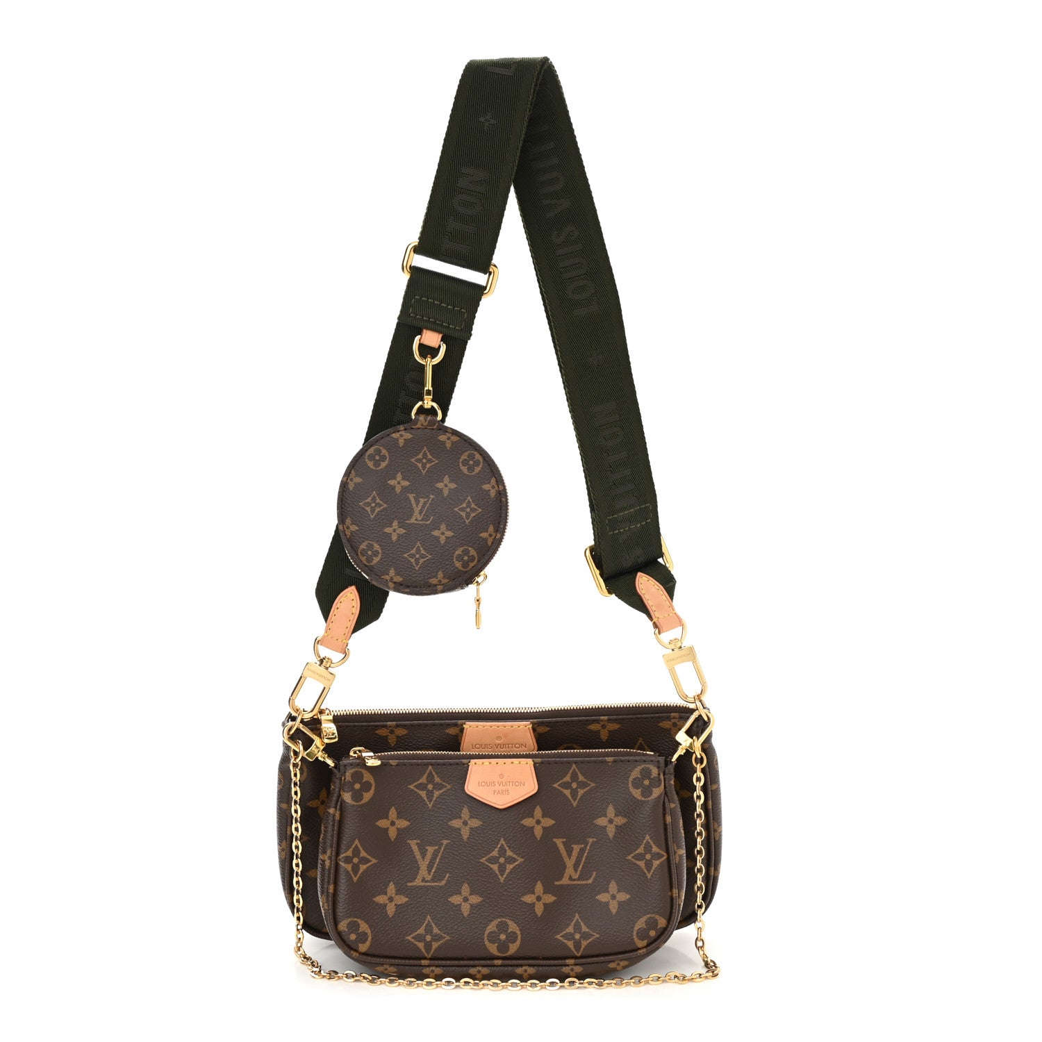 Louis Vuitton Monogram Multi Pochette Accessories Kaki 1 of 9
