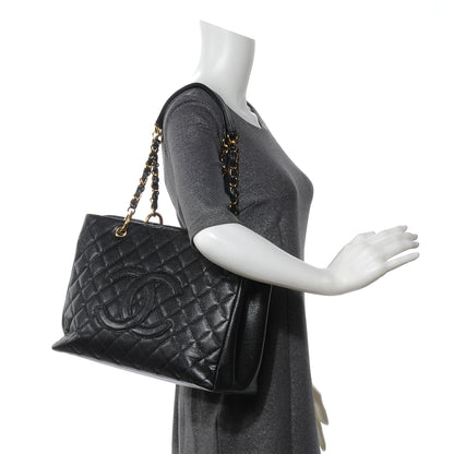 Chanel Caviar Grand Shopping Tote GST Black 2 of 7