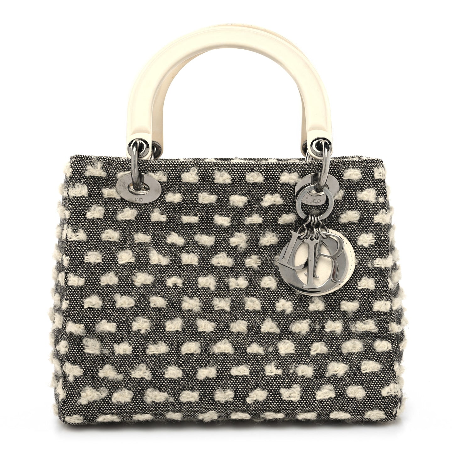 Wool Medium Lady Dior Grey