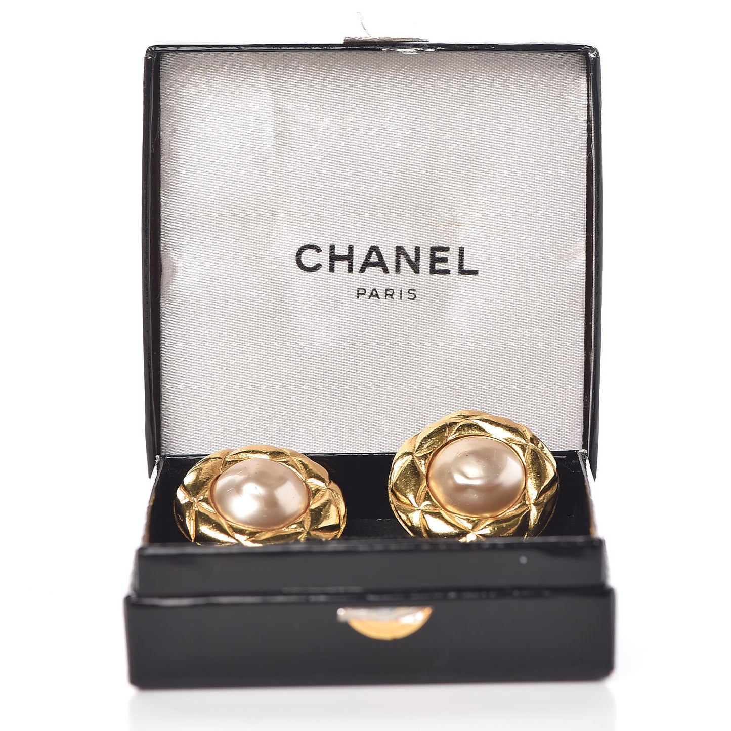 Pearl Clip On Earrings Gold
