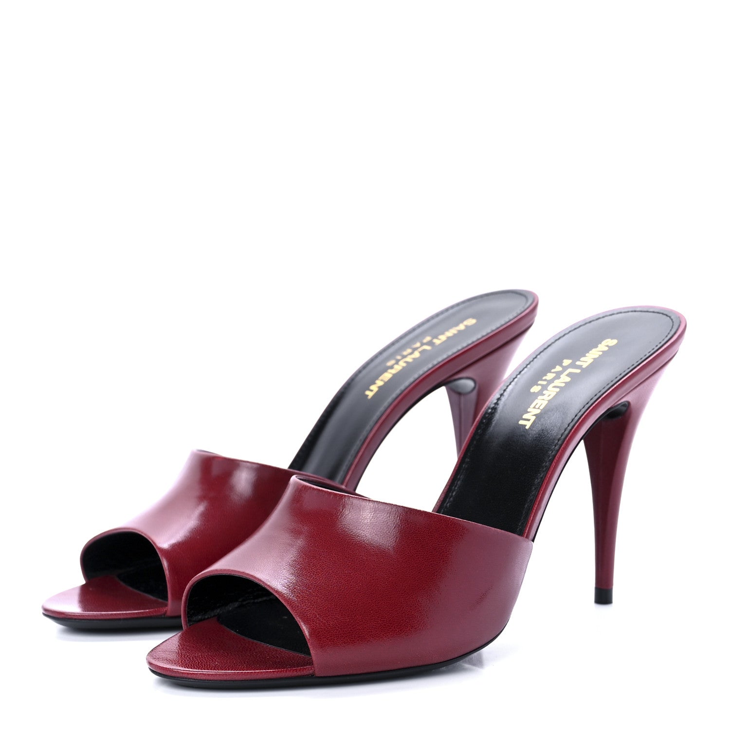 Saint Laurent Lambskin Sexy 95mm Pumps 38.5 Opyum Red 3 of 8