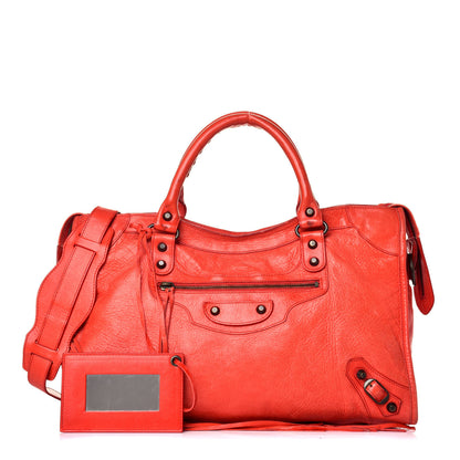 Balenciaga Agneau Classic Hardware City Vermillion 1 of 12