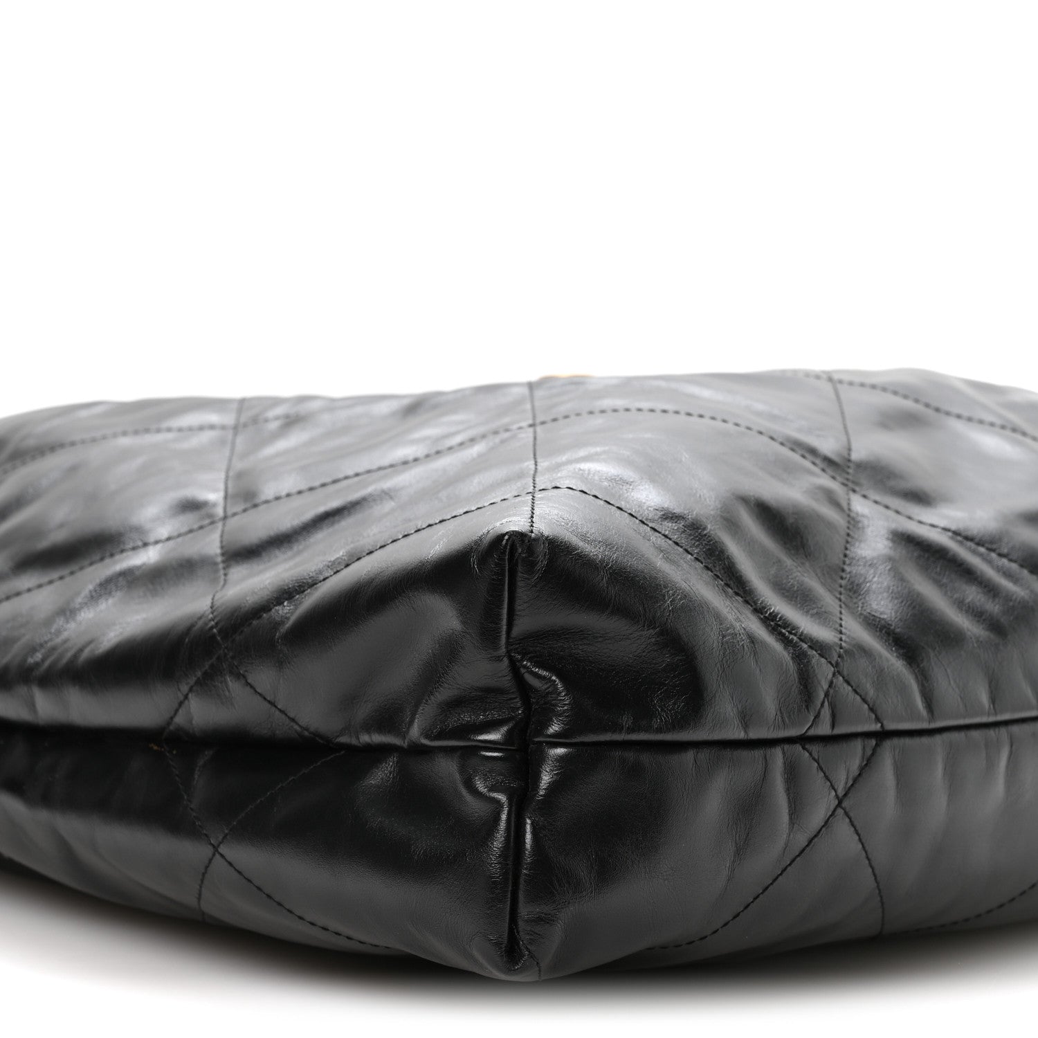Chanel Shiny Calfskin Quilted Large Chanel 22 Black 10 of 11