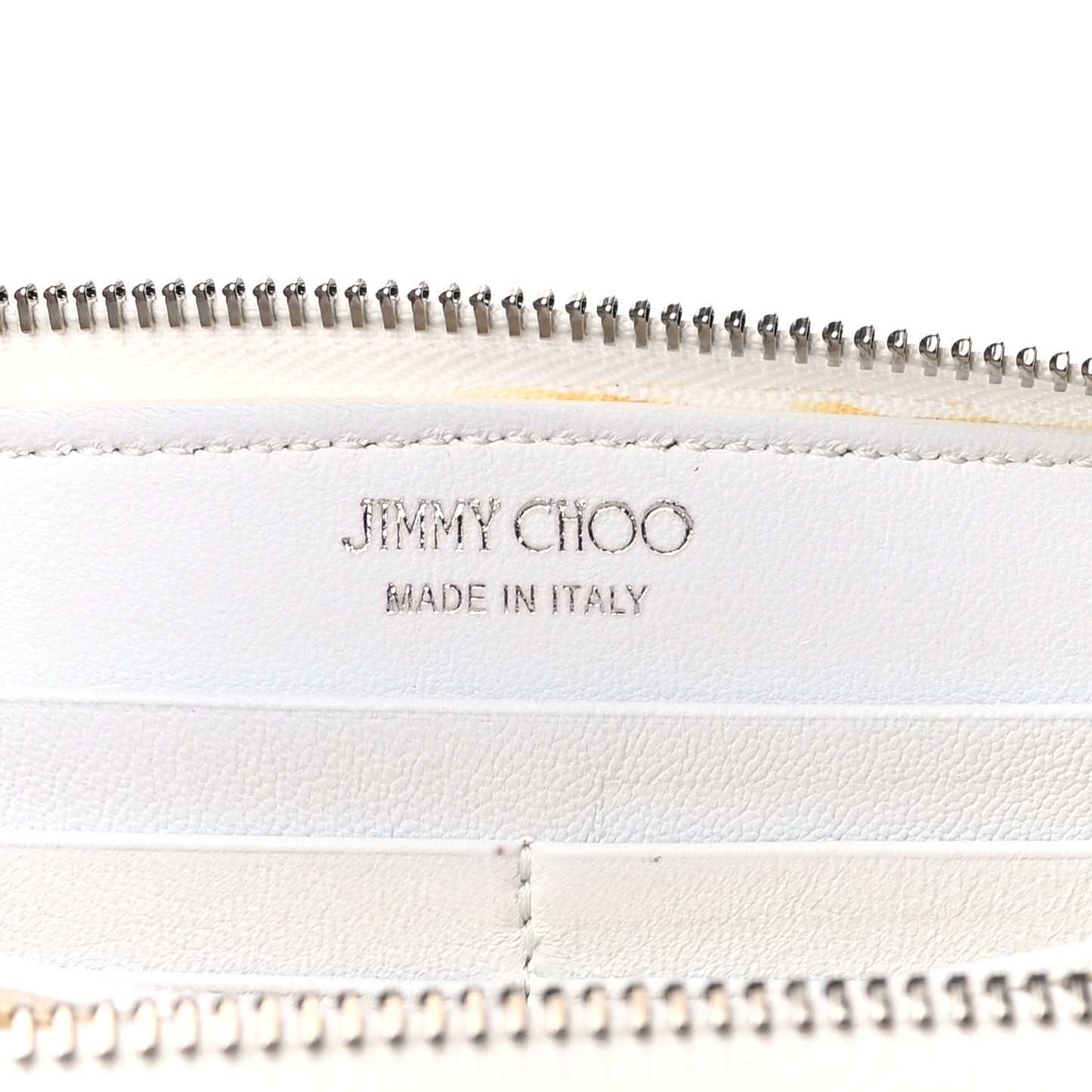 Calfskin Filipa Star Zip Around Wallet White