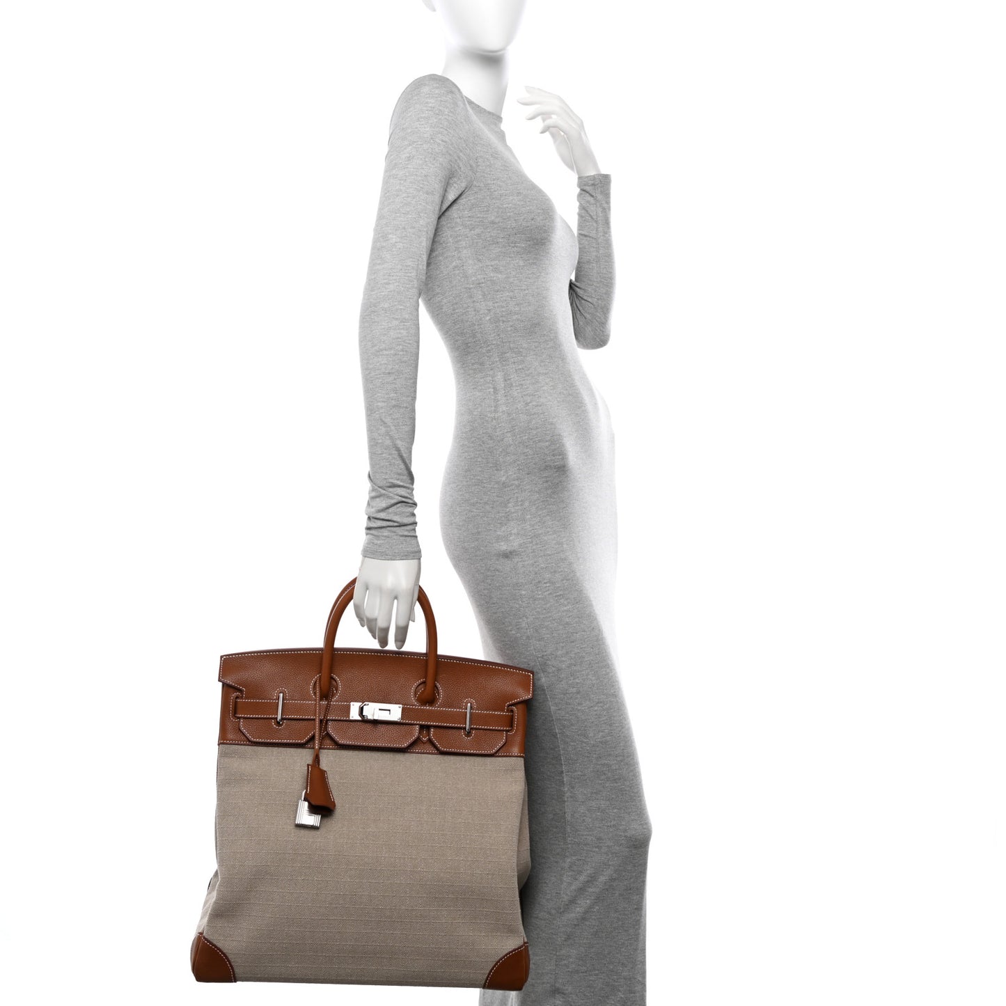 Barenia Toile De Camp HAC Birkin 40 Ficelle Fauve