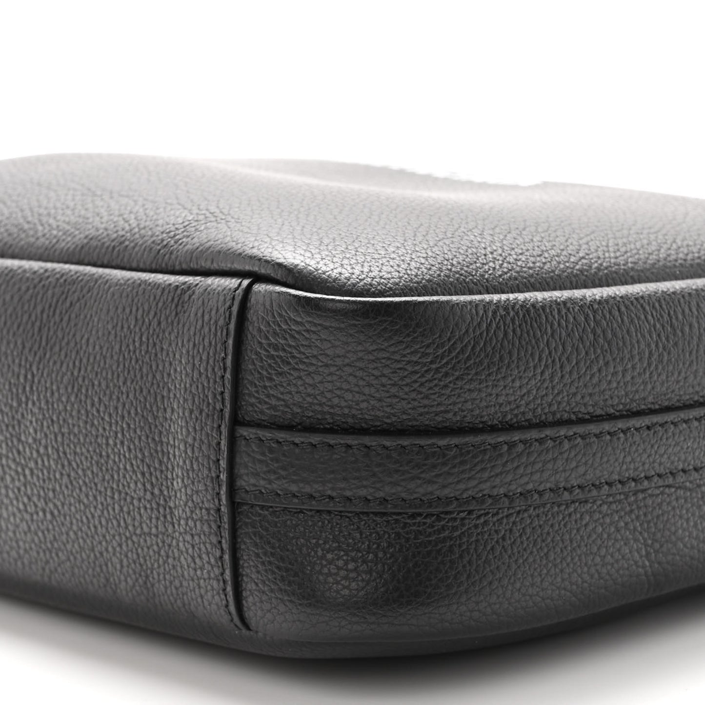 Calfskin Logo M Everyday Camera Bag Black