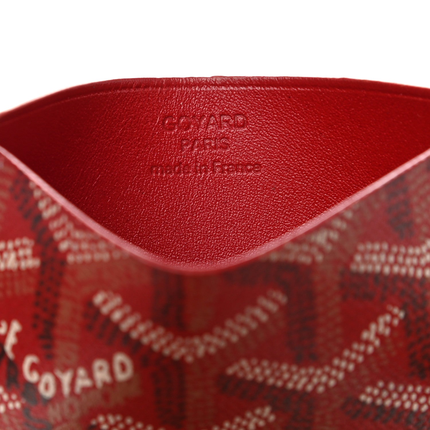 Goyard Goyardine Card Holder Red 5 of 7