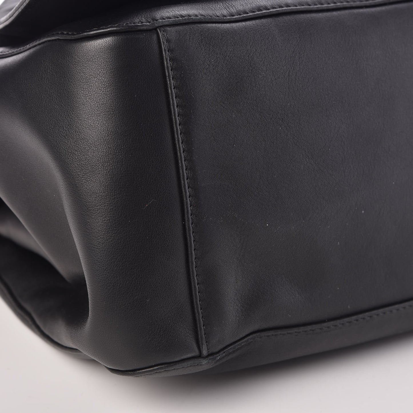 Smooth Calfskin Bloomy Crossbody Bag Black