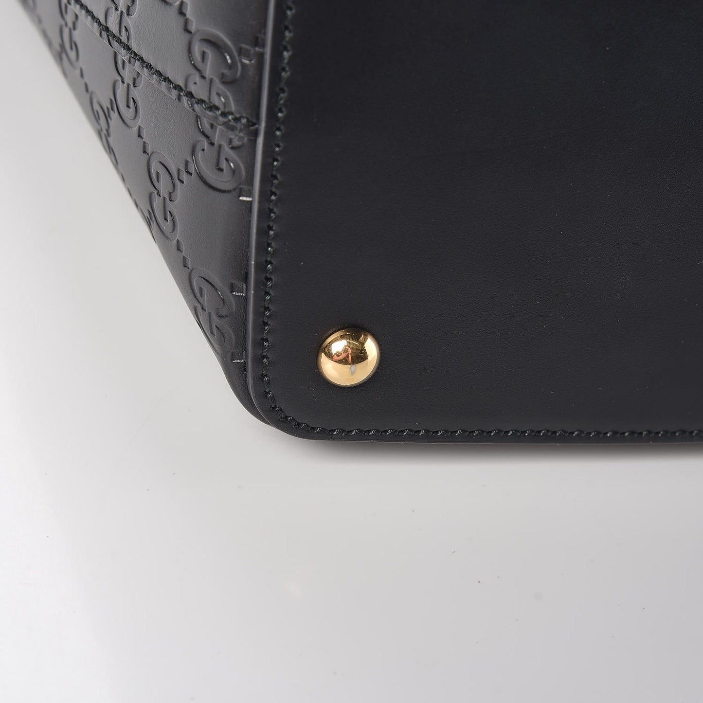 Guccissima Small Zippered Bucket Tote Black
