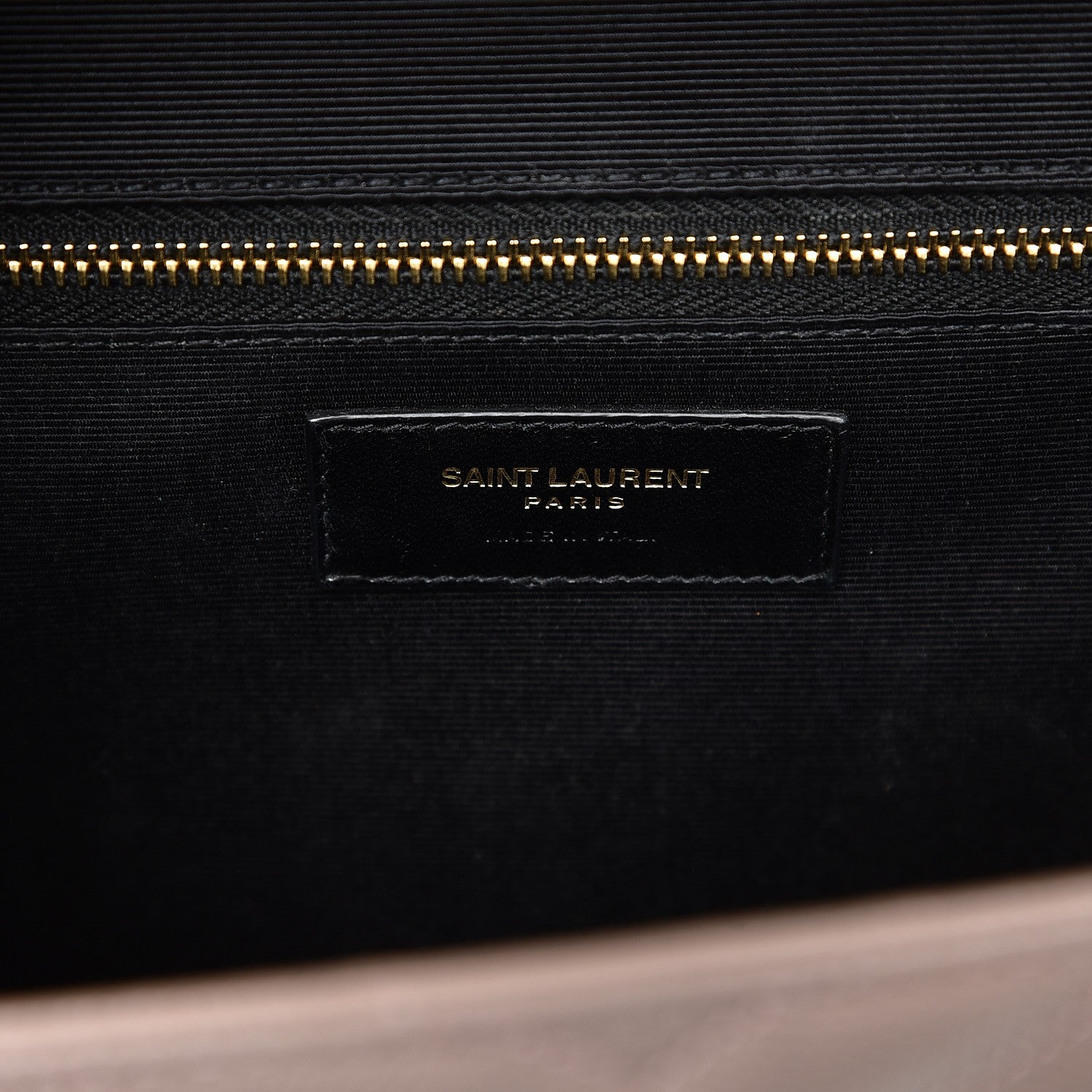 Saint Laurent Grain De Poudre Matelasse Chevron Large Monogram Satchel Rose Antic 6 of 8