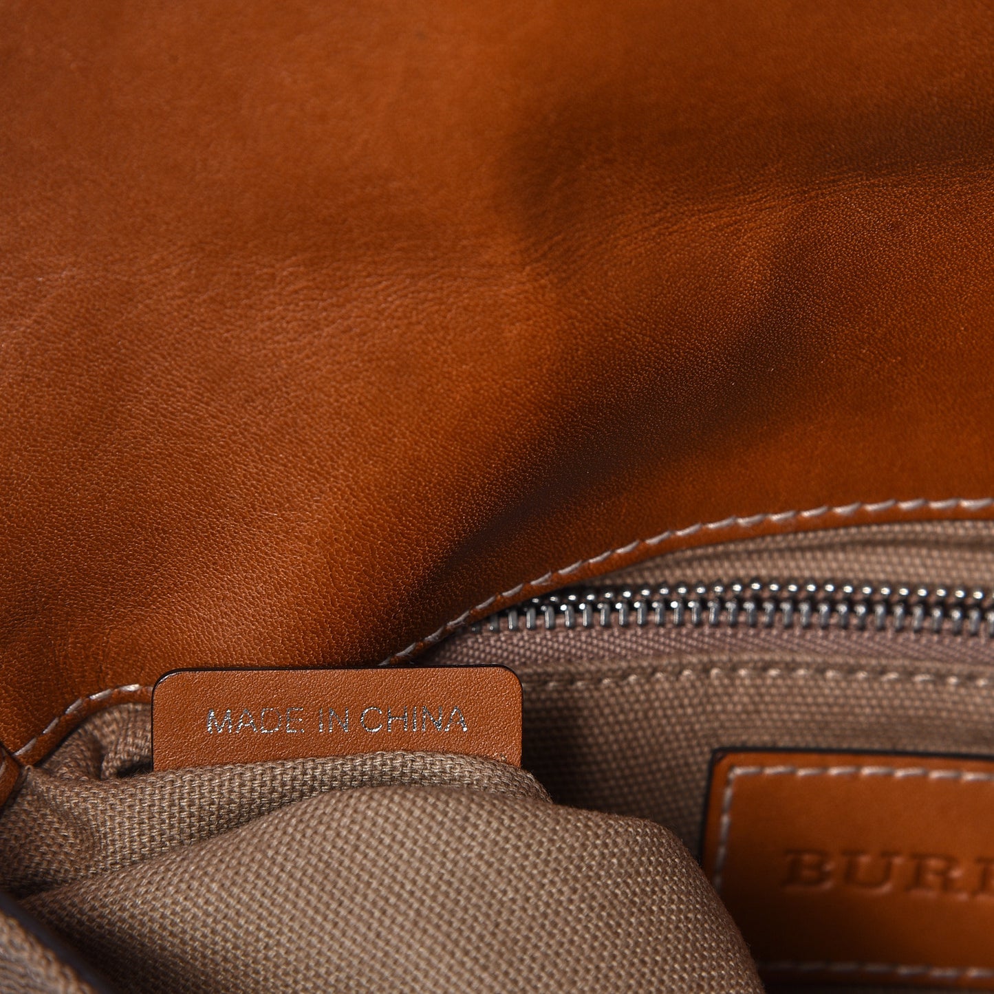 Canvas House Check Small Henham Crossbody Tan