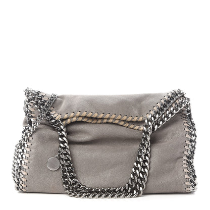 Stella McCartney Shaggy Deer Mini Falabella Fold Over Tote Light Grey 1 of 7