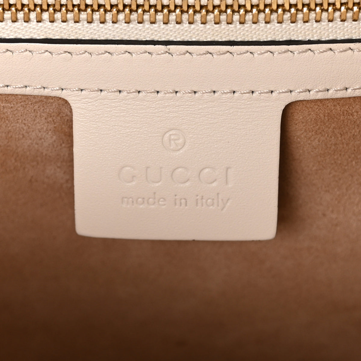 Gucci Calfskin Web Medium Sylvie Top Handle Bag White 6 of 10