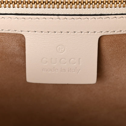 Gucci Calfskin Web Medium Sylvie Top Handle Bag White 6 of 10