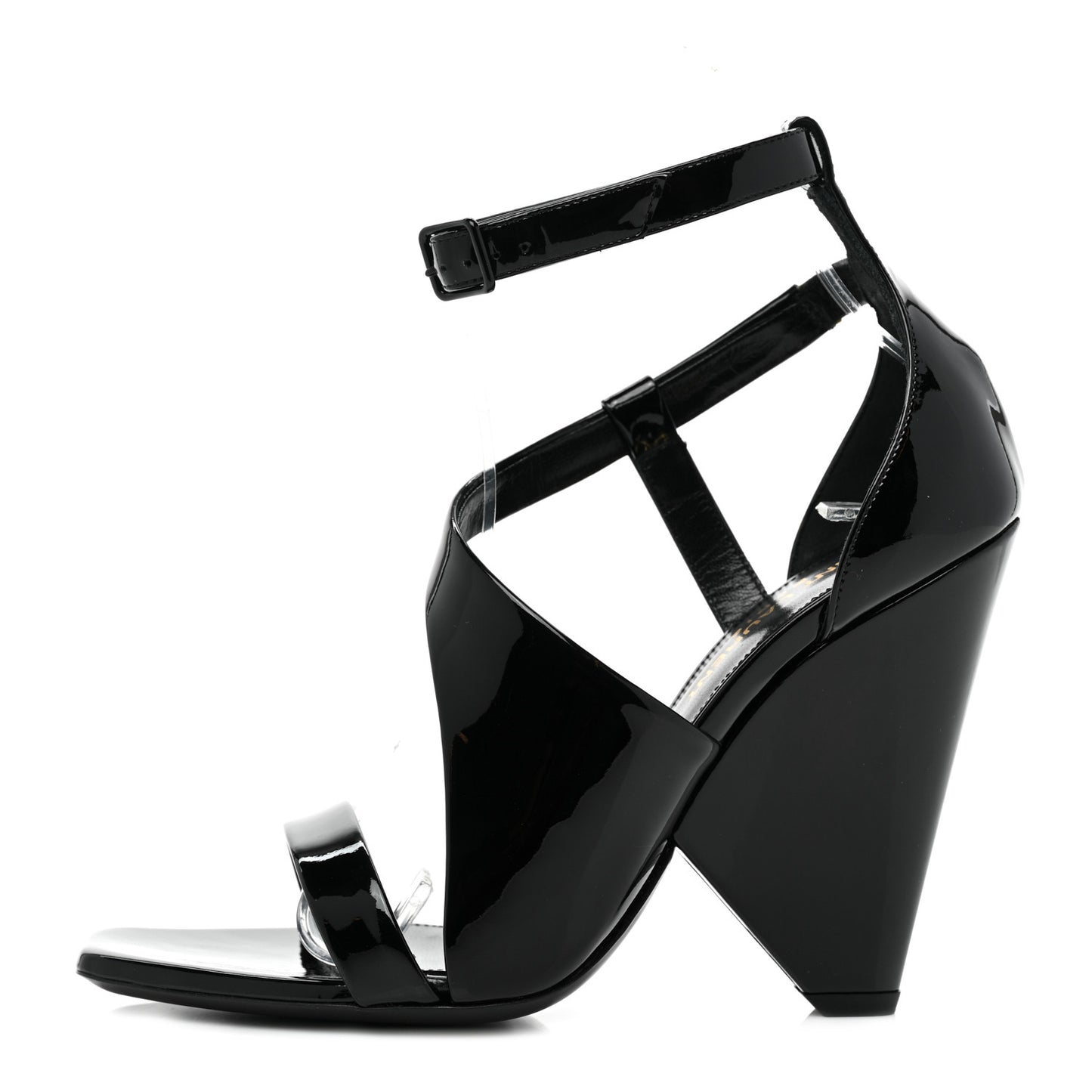 Patent Niki Crossed 105 Sandal 37.5 Black