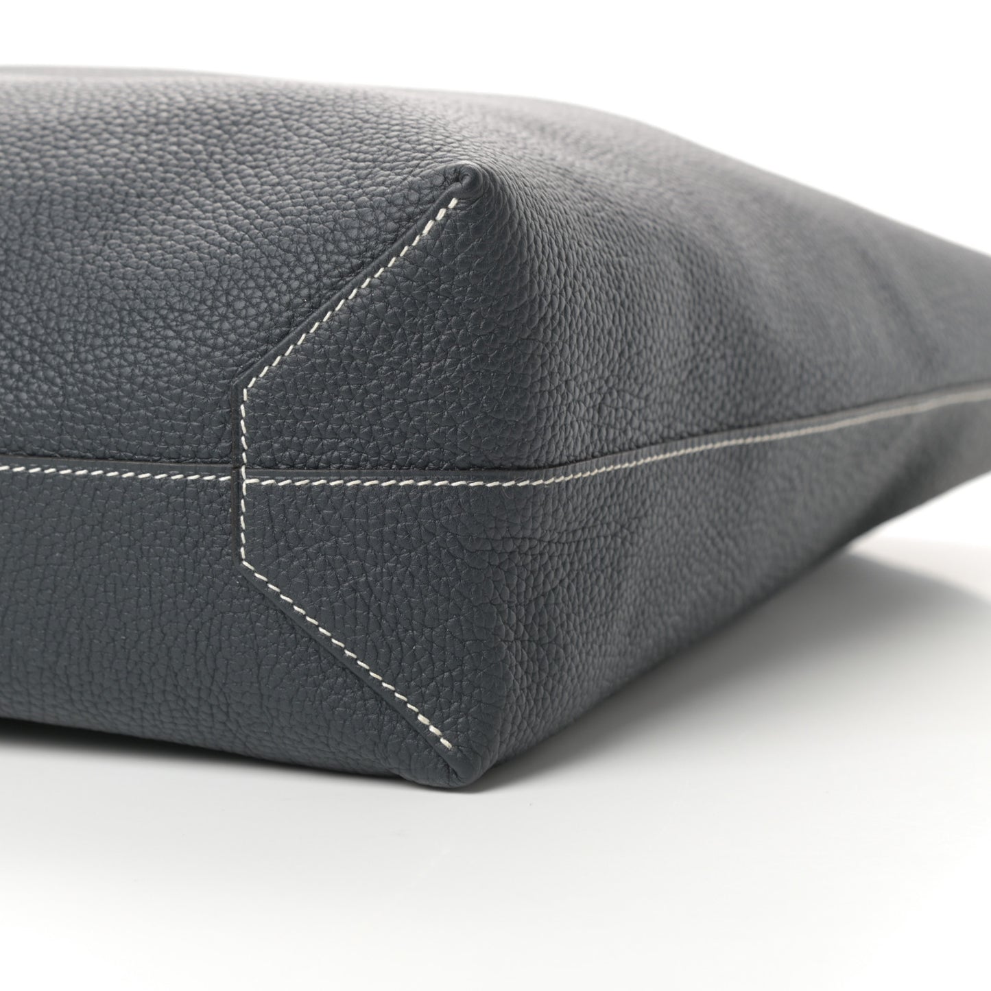 Taurillon Clemence Double Sens 36 Reversible Tote Bleu Lin Bleu Obscur