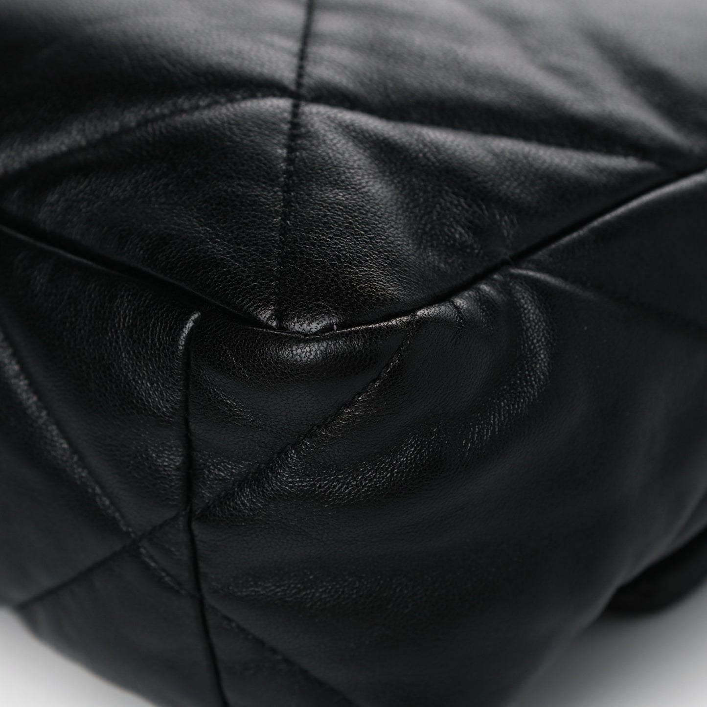 Lambskin Quilted Large Chanel 19 Flap Black