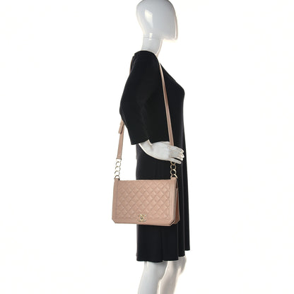 Chanel Calfskin Quilted Flap Beige 3 of 39