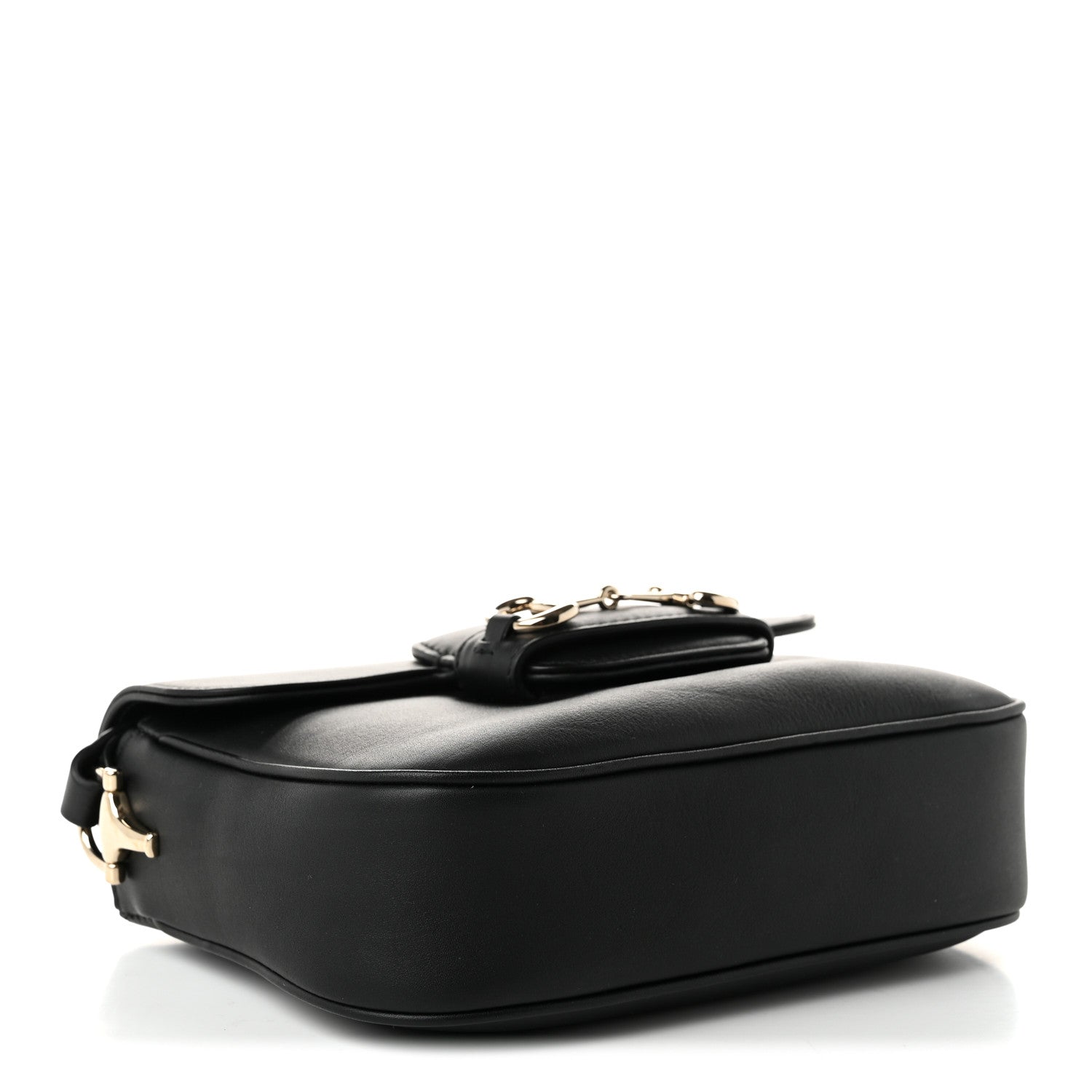 Gucci Arabella Calfskin Horsebit 1955 Soft Small Shoulder Bag Black 4 of 10