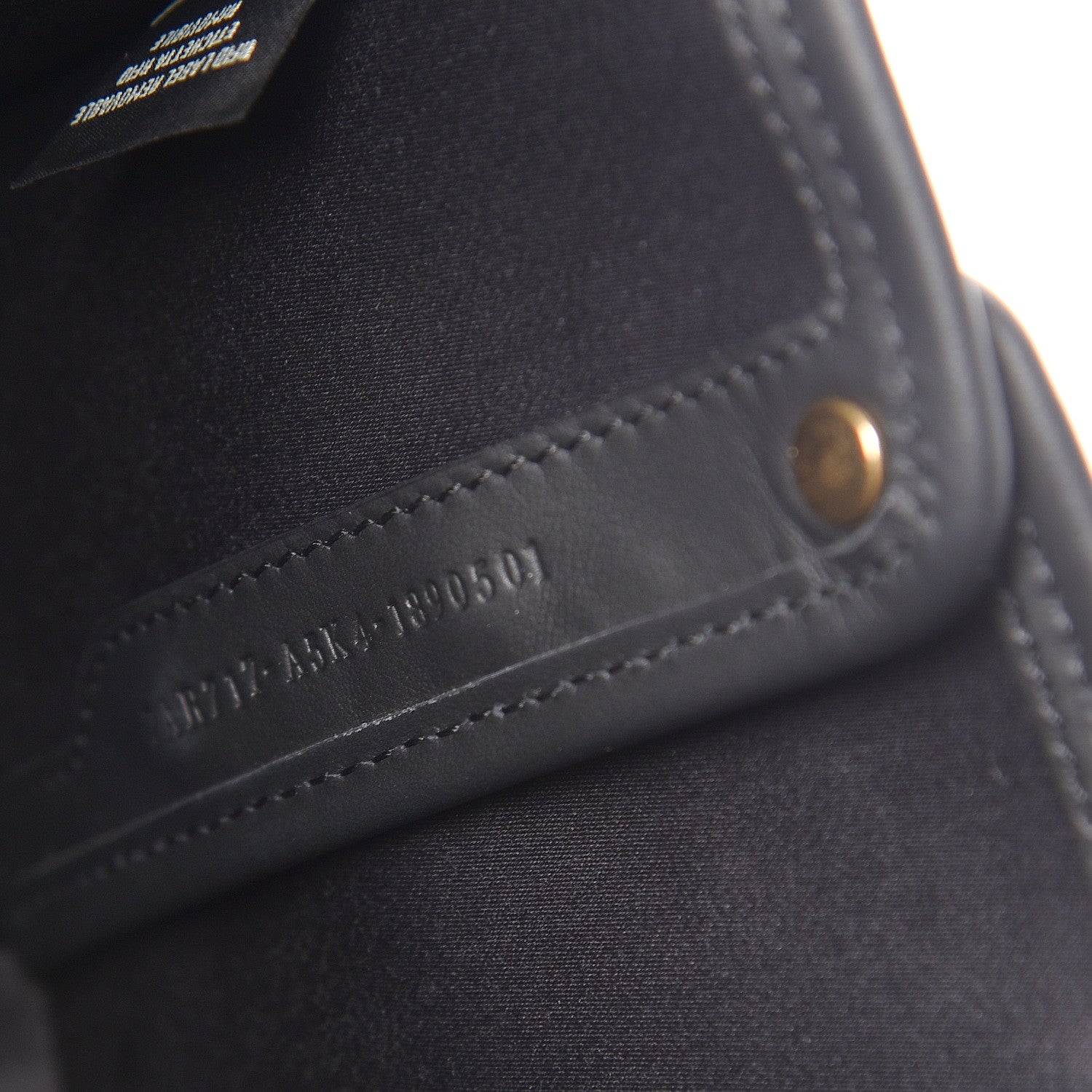 Fendi Glazed Fabric Vitello Century FF 1974 Stamp Patch Mini Peekaboo Defender Cover Mogano Panna Black 7 of 10