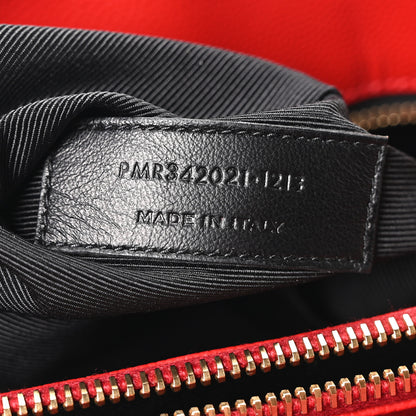 Saint Laurent Grain De Poudre Classic Monogram Shopping Bag Red 7 of 10
