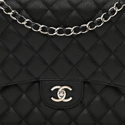 Chanel Caviar Quilted Maxi Single Flap Black 8 of 10