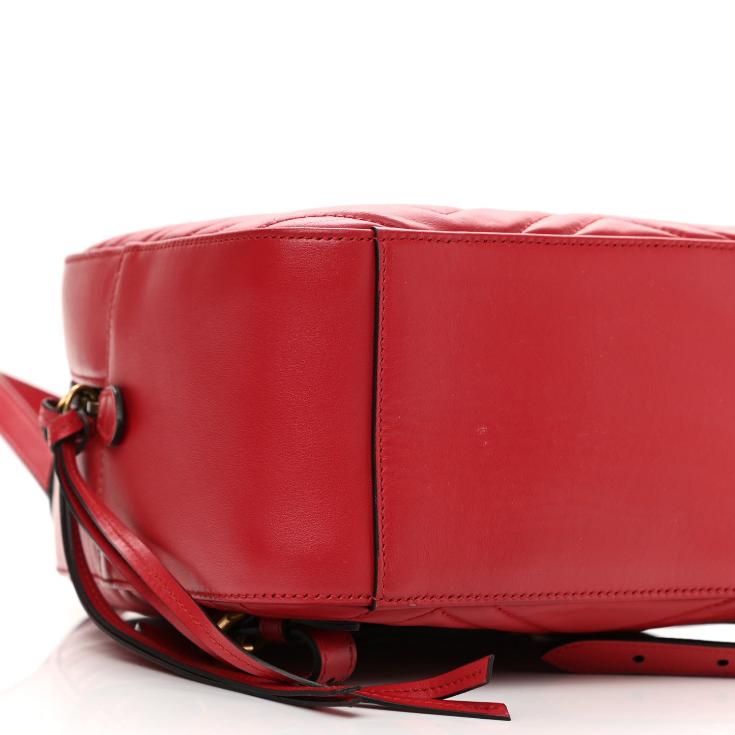 Calfskin Matelasse GG Marmont Dome Backpack Hibiscus Red