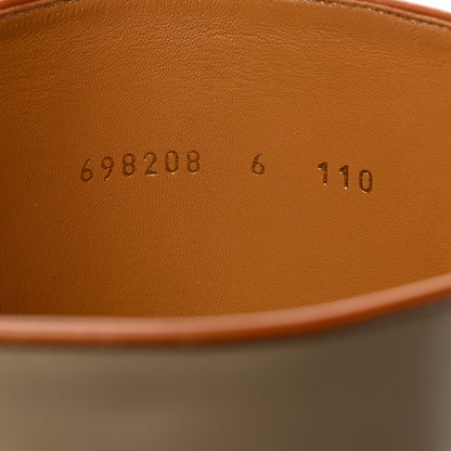 Gucci Brushed Calfskin Quebec Calfskin Tall Boots 6 Oatmeal Carnelian 7 of 10