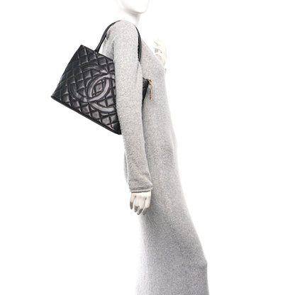 Chanel Caviar Quilted Medallion Tote Black 2 of 11