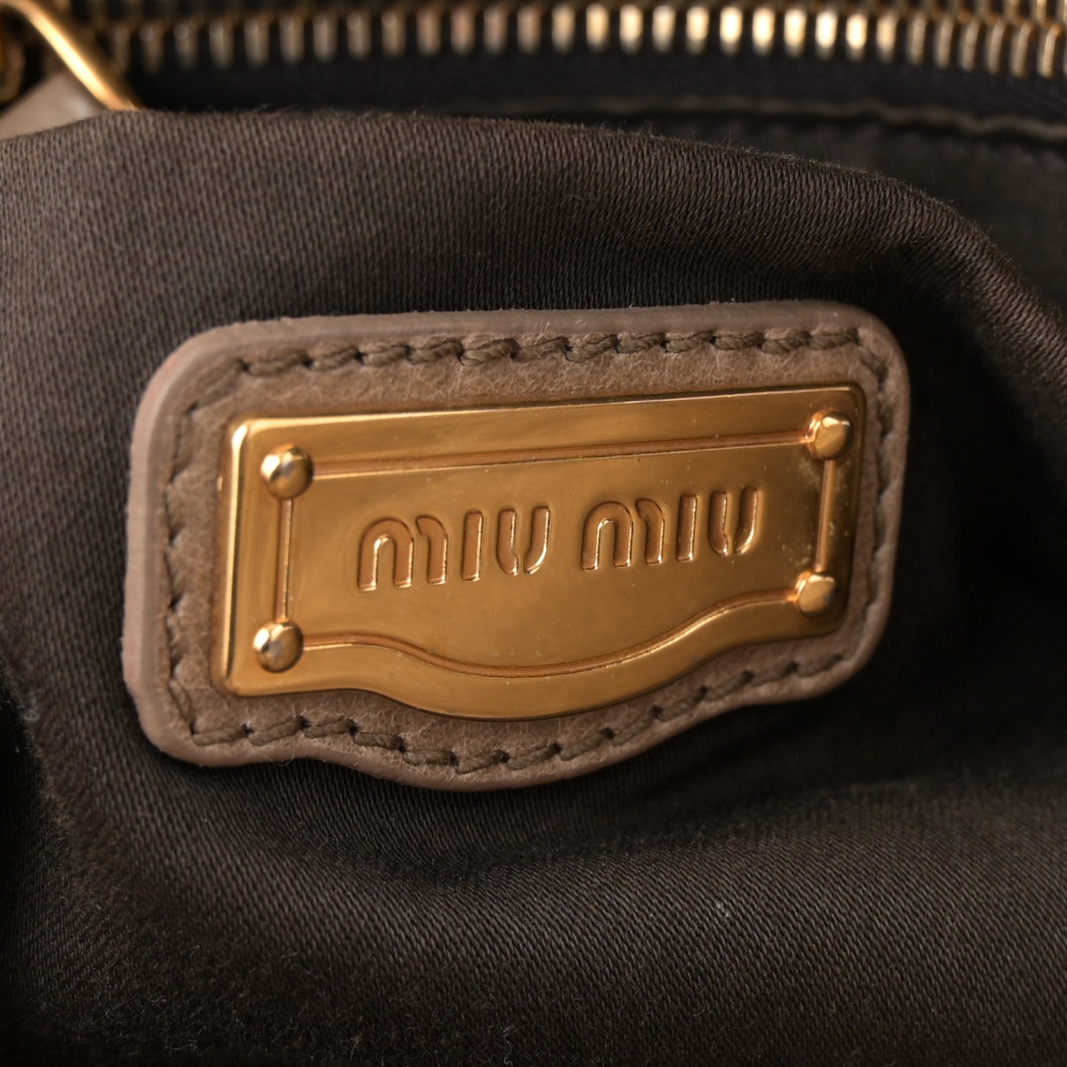 Miu Miu Vitello Lux Bow Bag Grey 6 of 15