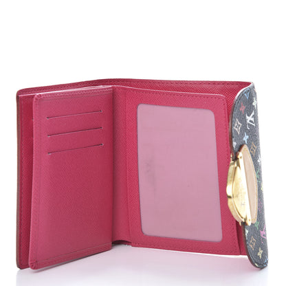 Louis Vuitton Monogram Multicolor Joey Wallet Black Grenade 5 of 13