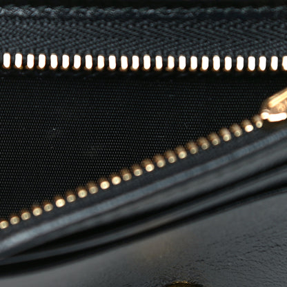 Gucci Calfskin Web Rajah Chain Card Case Wallet Black 11 of 11