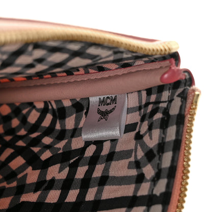 MCM Visetos Medium Stark Wristlet Pouch Soft Pink 8 of 9