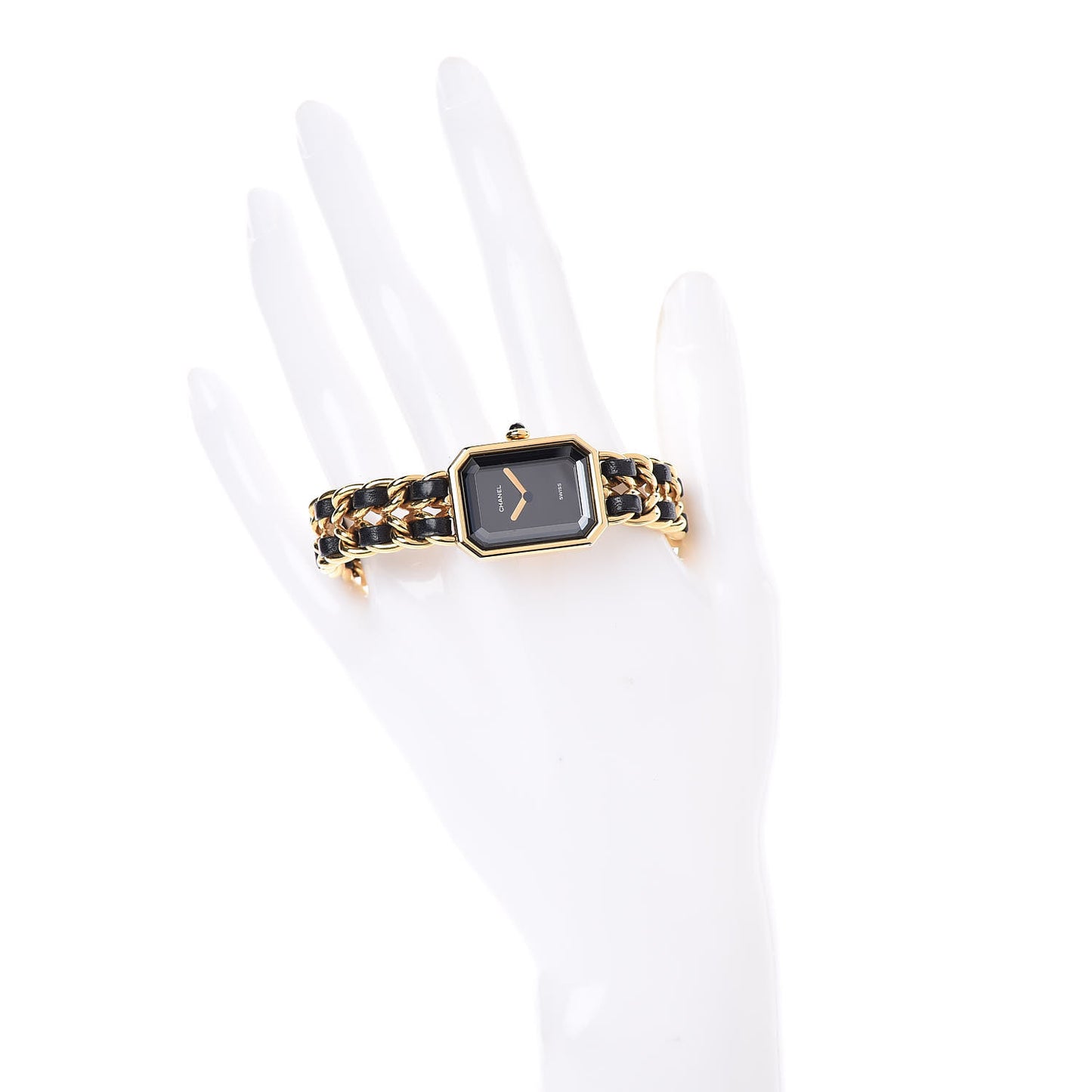 Stainless Steel Lambskin 20mm Chain Premiere Quartz Watch Gold XL