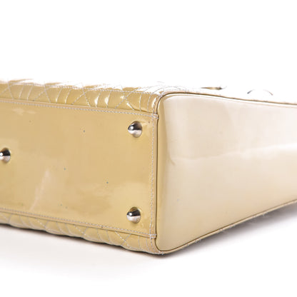Christian Dior Patent Cannage Large Lady Dior Beige 14 of 16