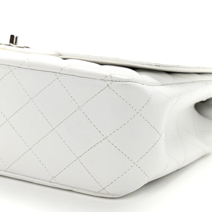 Chanel Caviar Quilted Jumbo Double Flap White 9 of 16