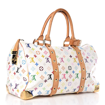 Louis Vuitton Monogram Multicolor Keepall 45 White 3 of 24