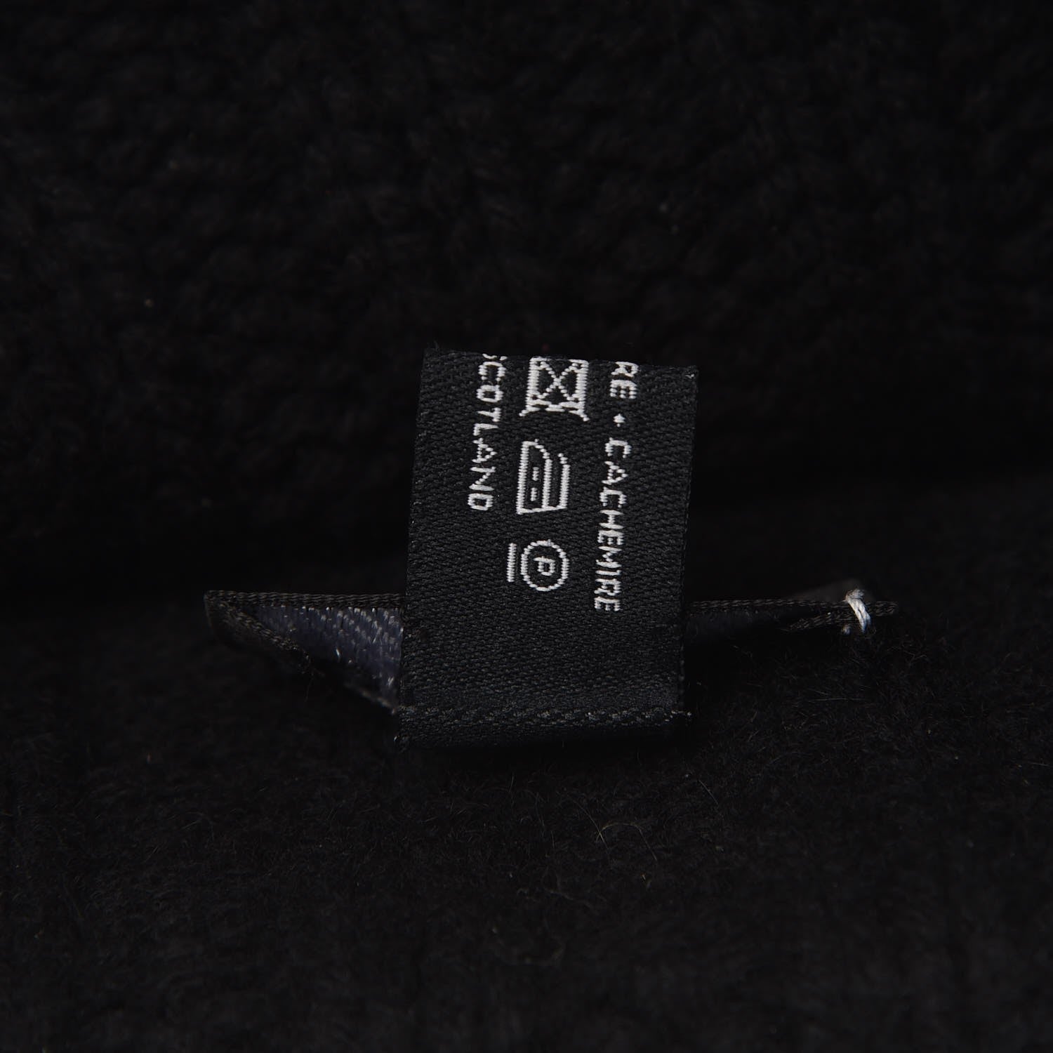 Chanel Cashmere CC Shooting Star Beanie Hat Navy Black 5 of 6