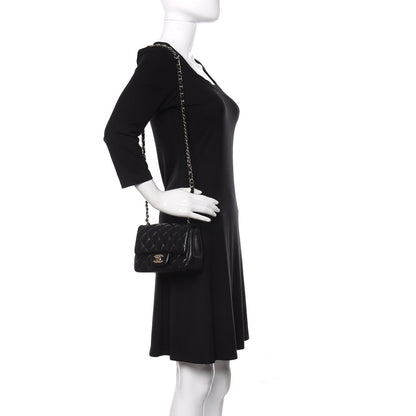Chanel Lambskin Quilted Mini Square Flap Black 2 of 11