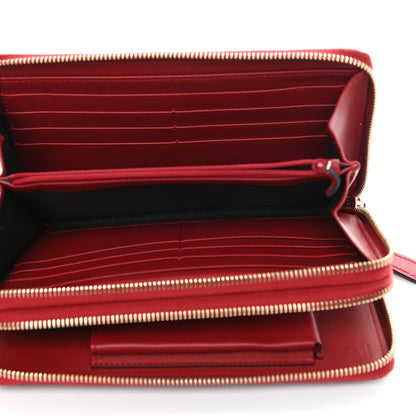 Gucci Microguccissima Zip Around Top Handle Travel Wallet Red 6 of 18