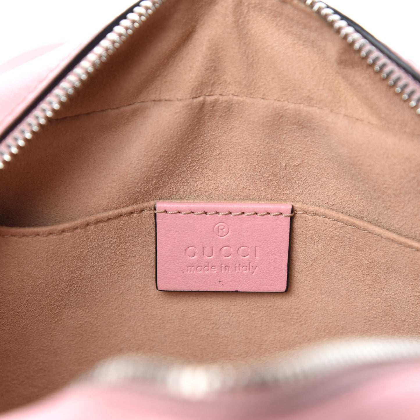 Calfskin Matelasse Small GG Marmont Chain Shoulder Bag Wild Rose