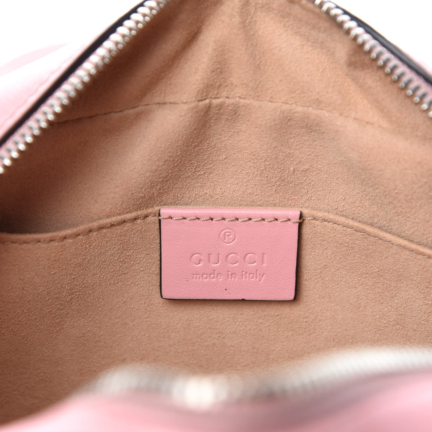 Gucci Calfskin Matelasse Small GG Marmont Chain Shoulder Bag Wild Rose 9 of 11