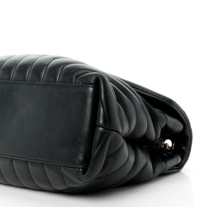 Saint Laurent Calfskin Y Quilted Monogram Medium Loulou Chain Satchel Black 12 of 15