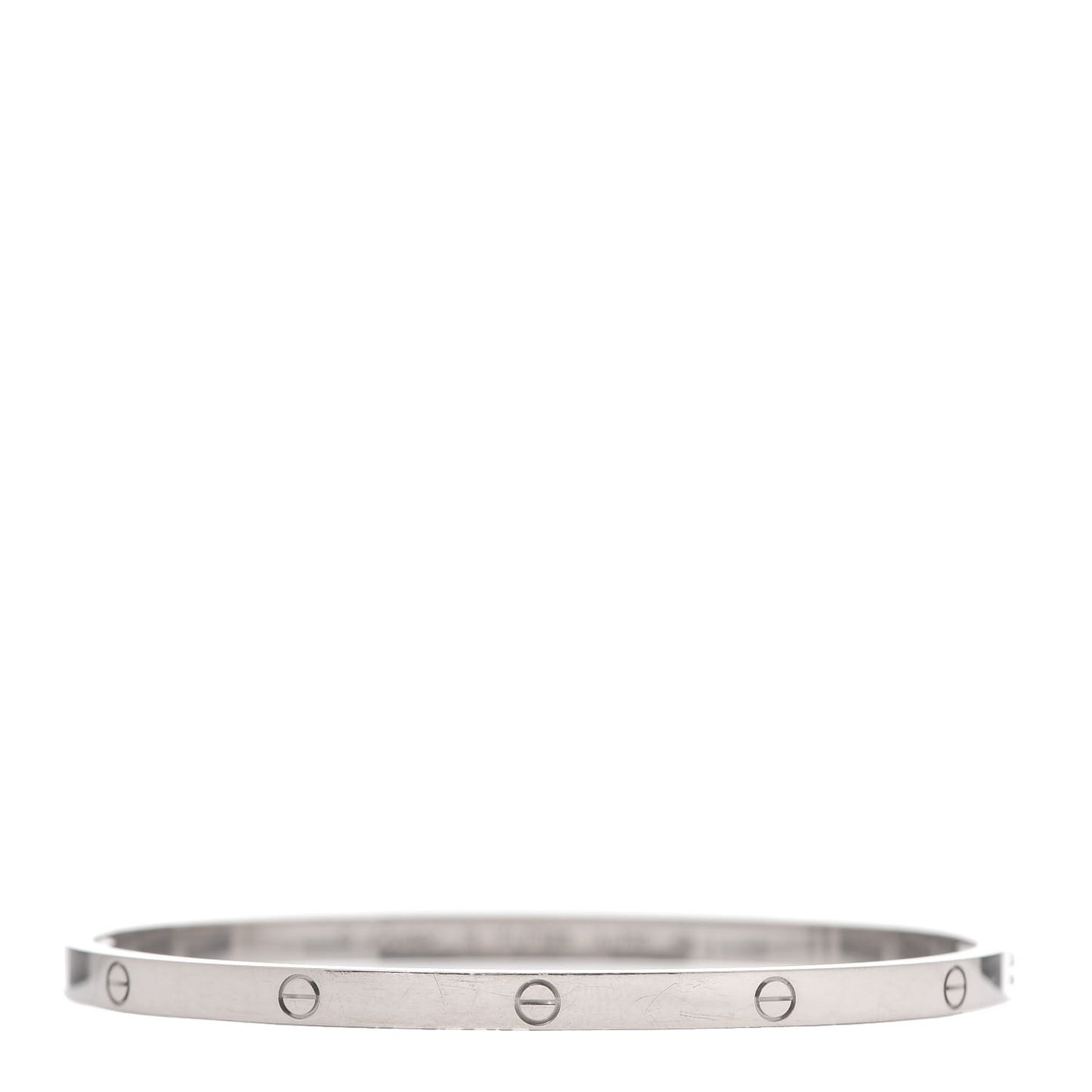18K White Gold Small LOVE Bracelet 18