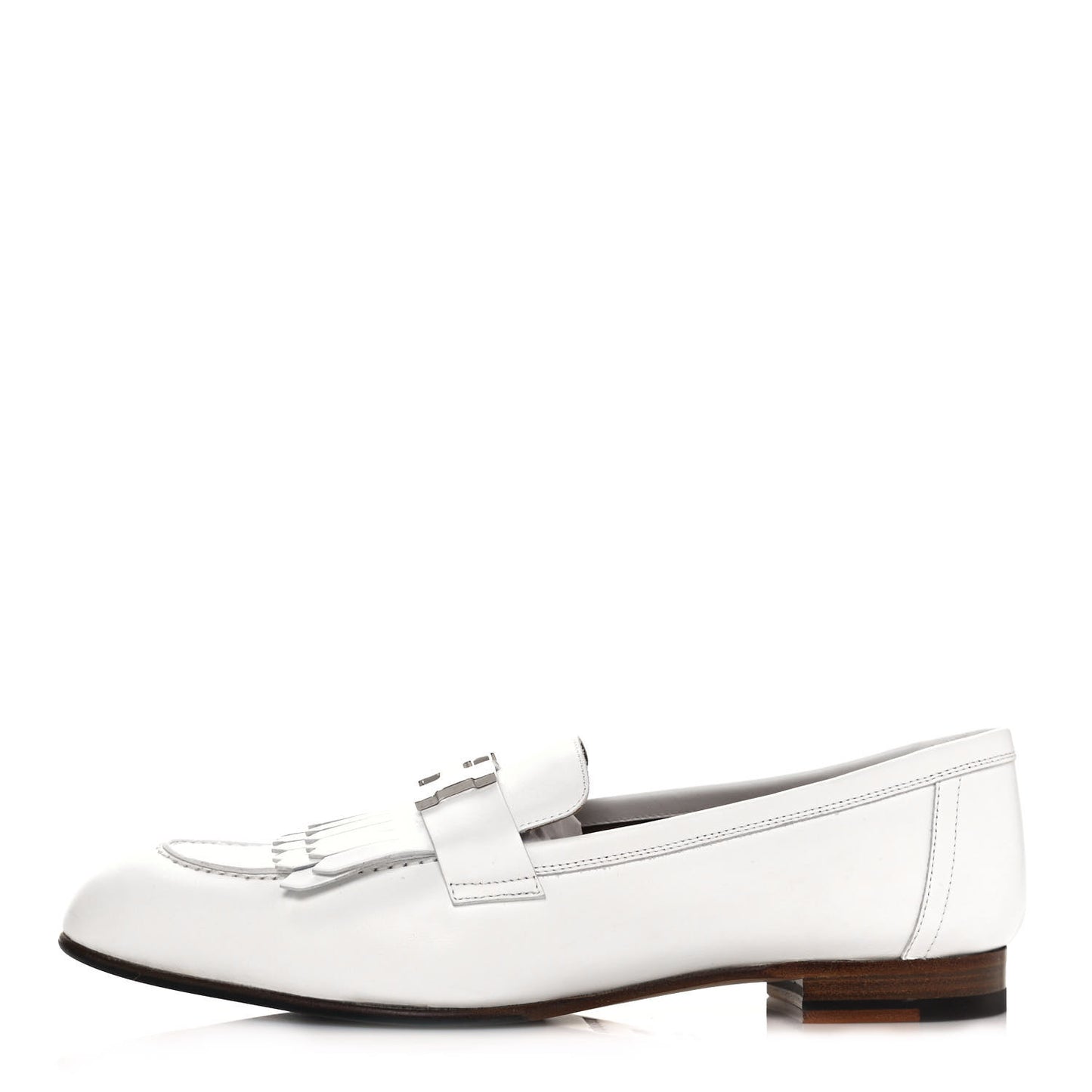 Calfskin Womens Royal Loafers 40 White
