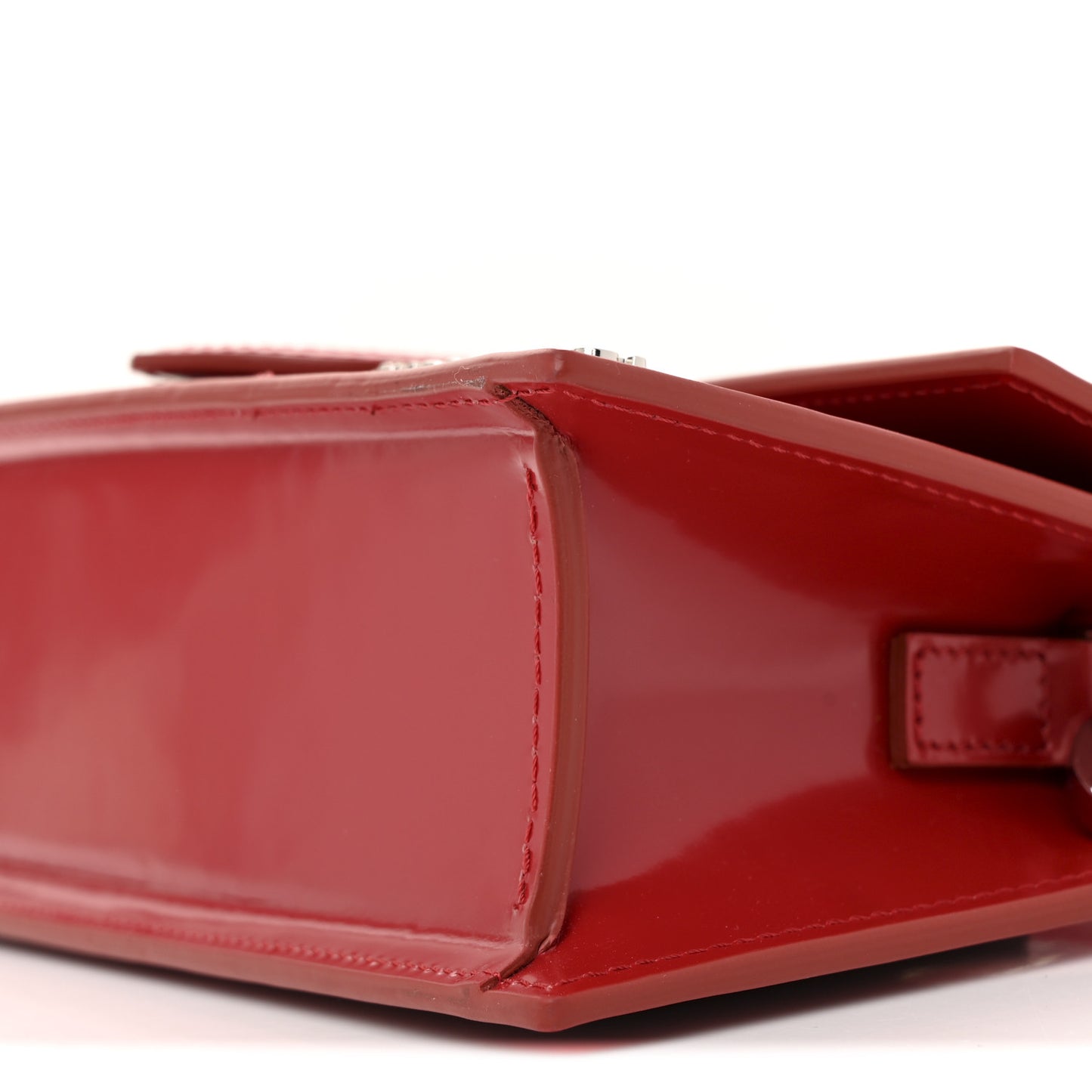 Glazed Calfskin Le Grand Bambino Red