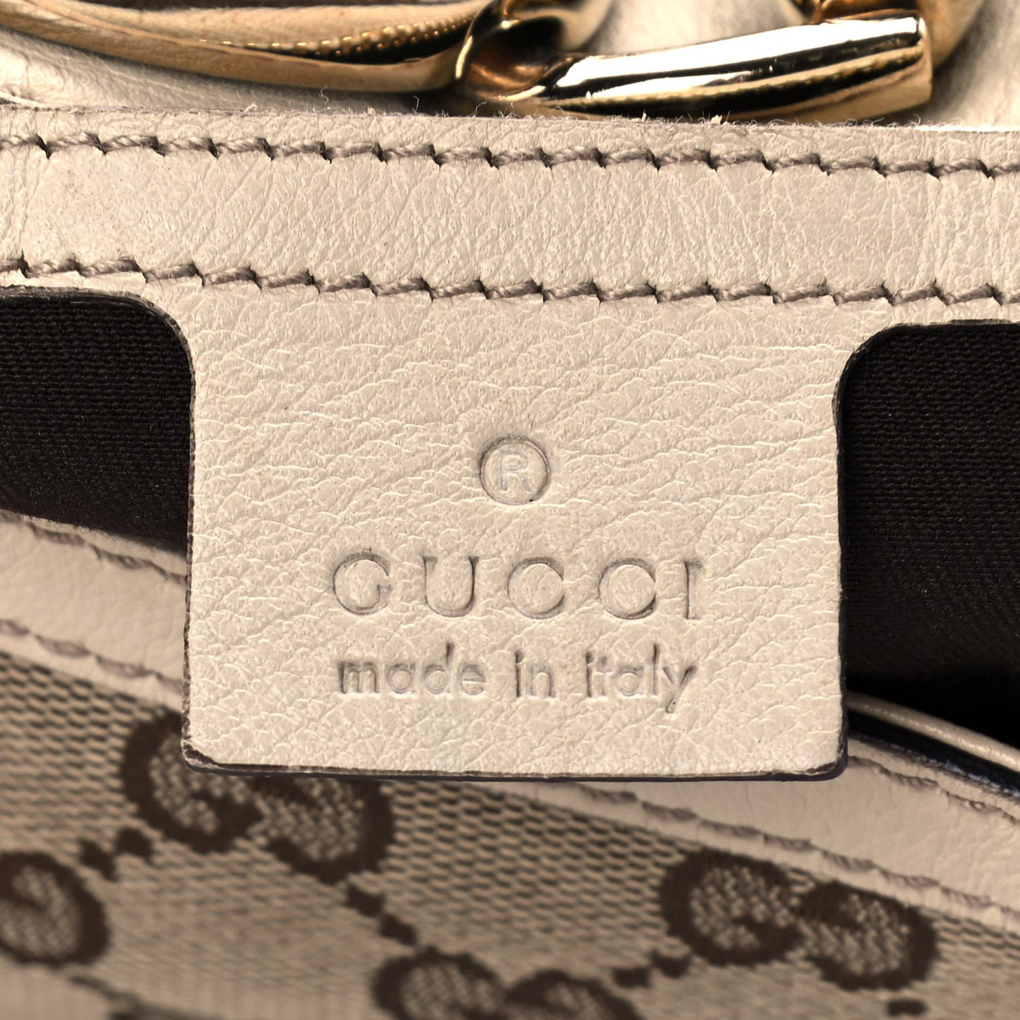 Monogram Medium Wave Hobo Cream